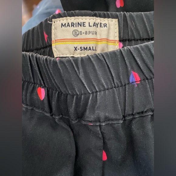 Marine Layer Women’s XS Black Card Symbol Ankle Pants - Picture 5 of 5